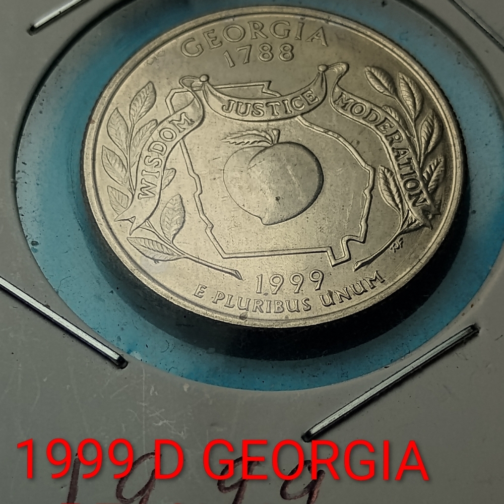 ✅❤️1999 D Georgia State Quarter CLAD UNCIRCULATED
